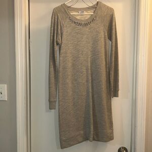 Grey Rhinestone Dress
